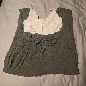 Miami White and Gray Jumpsuit